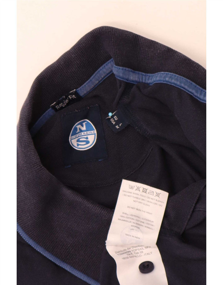 North Sails Polo Homme Bleu Marine Moyen Coton
