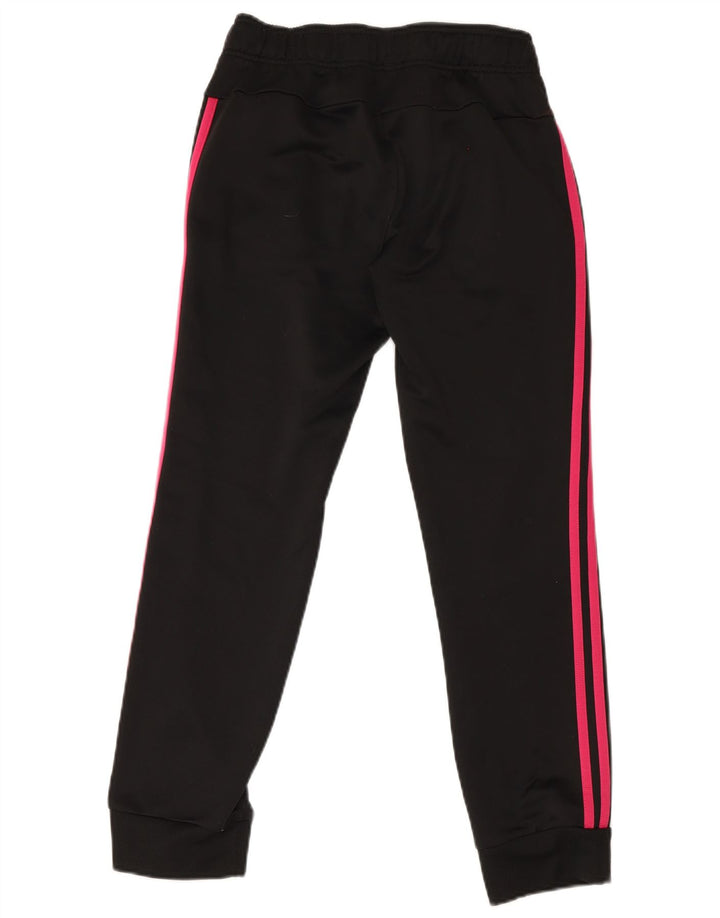Adidas Womens Tracksuit Trousers Joggers UK 12 Medium Black Polyester