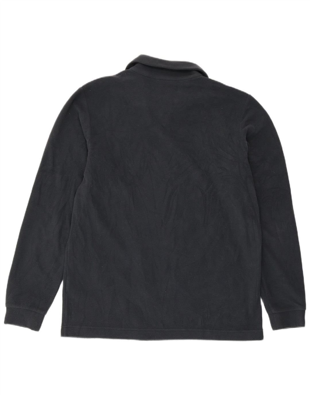 LOTTO Mens Zip Neck Fleece Jumper Large Navy Blue Polyester