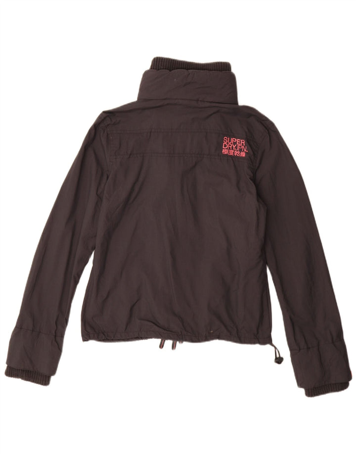 Giacca a vento da donna Superdry UK 14 nylon grigio medio