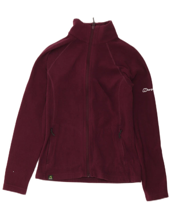 Berghaus Chaqueta polar para mujer UK 10 Small Borgoña