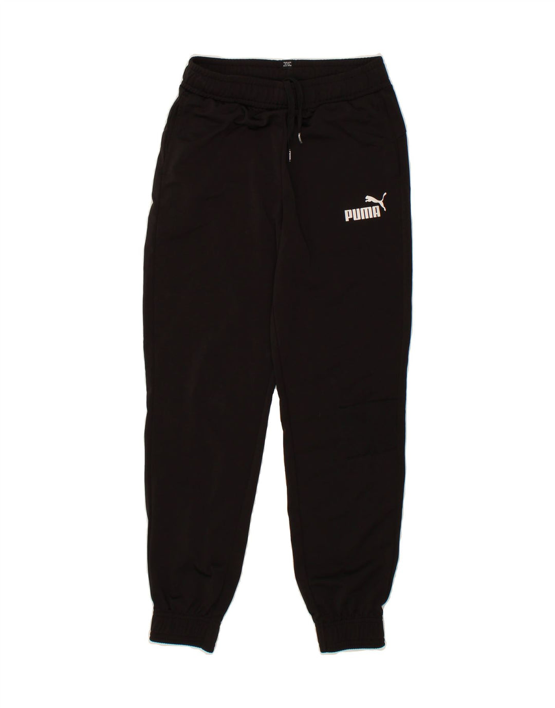 PUMA Boys Tracksuit Trousers Joggers 11-12 Years  Black Polyester Vintage Puma and Second-Hand Puma from Messina Hembry 