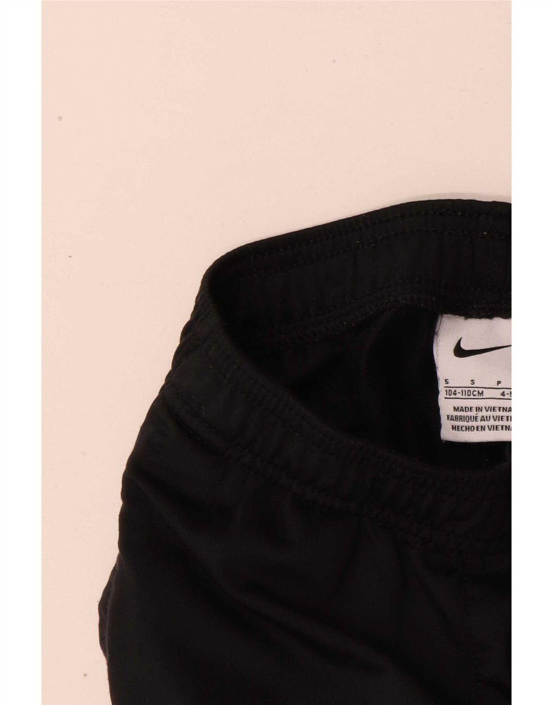 Nike Boys Tracksuit Trousers 4-5 Years Small Black Polyester