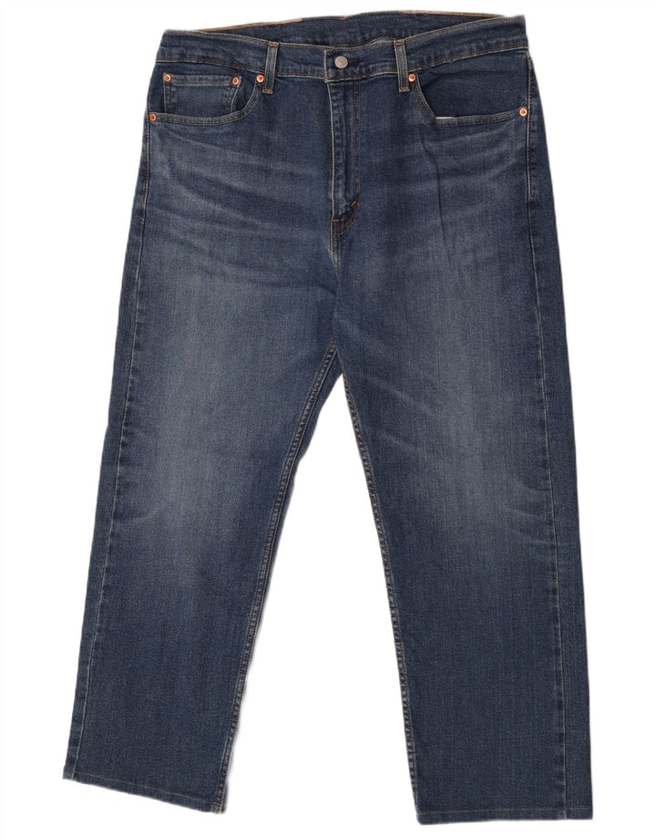 Levi's Mens 505 Straight Jeans W38 L30 Blue Cotton