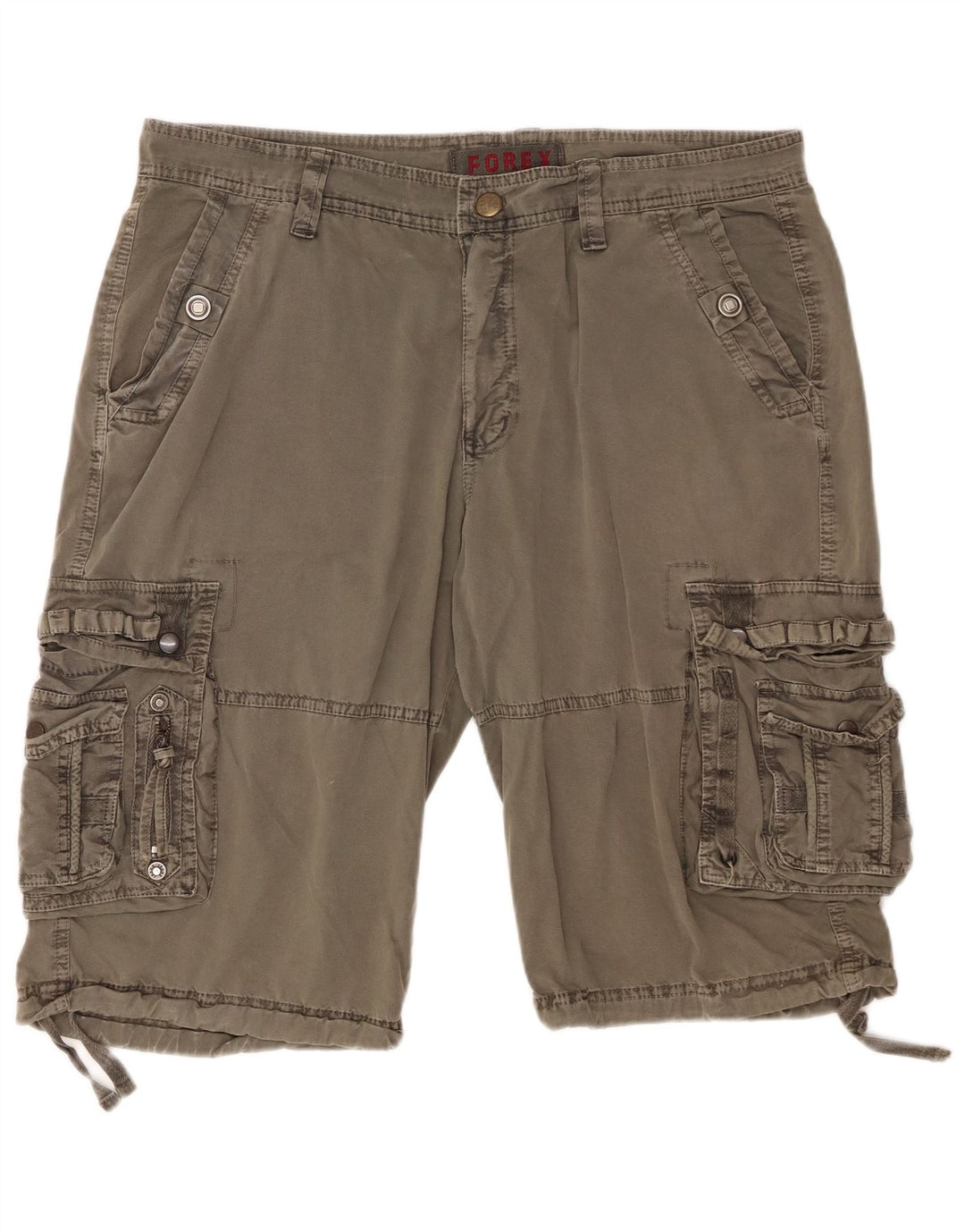 FOREX Mens Cargo Shorts W38 XL Khaki Cotton