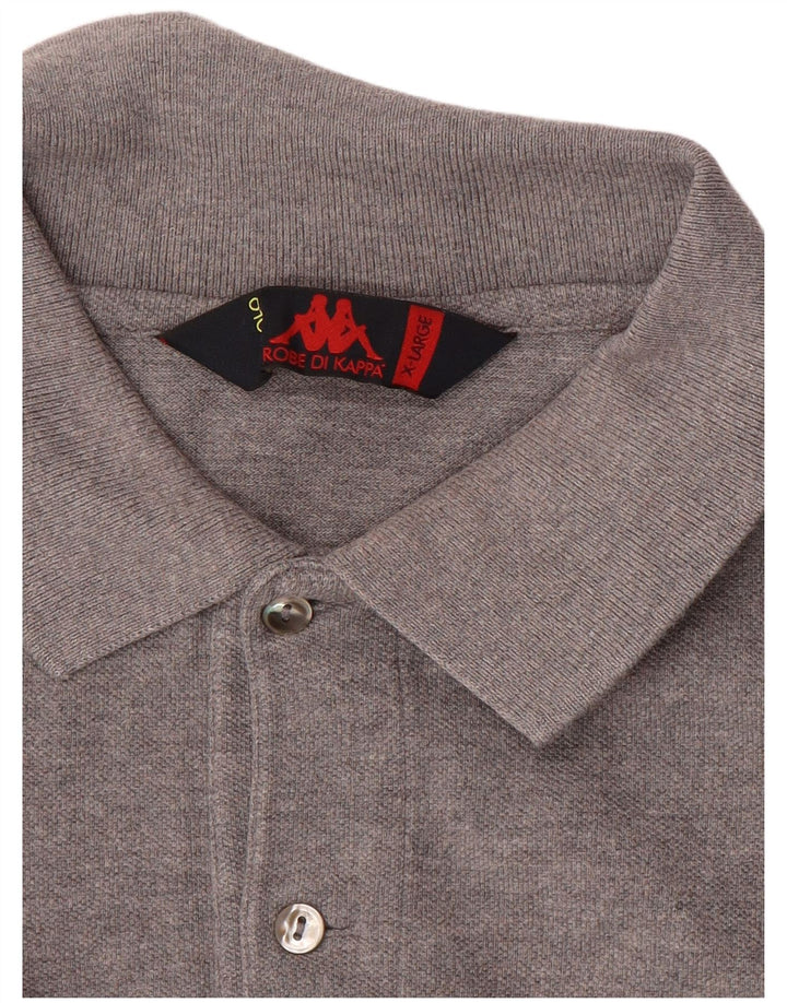 Kappa Mens Polo Shirt XL Grey