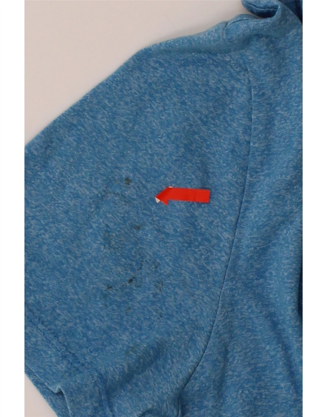 SUPERDRY Mens T-Shirt Top Medium Blue Flecked Polyester Vintage Superdry and Second-Hand Superdry from Messina Hembry 