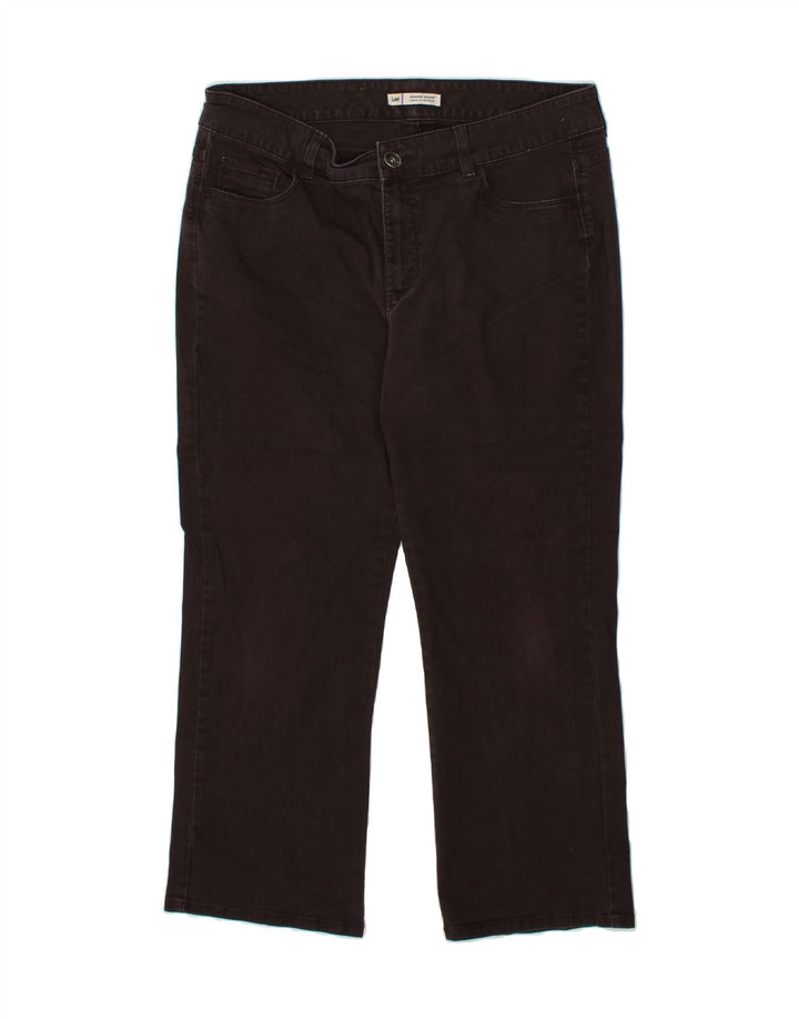 LEE Womens Bootcut Casual Trousers W36 L29 Brown | Vintage Lee | Thrift | Second-Hand Lee | Used Clothing | Messina Hembry 