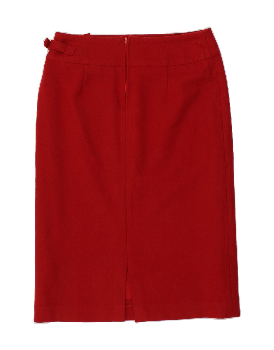 VINTAGE Womens Straight Skirt EU 40 Medium W30  Red Wool Vintage Vintage and Second-Hand Vintage from Messina Hembry 