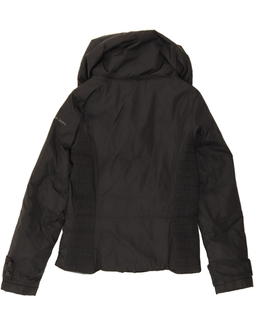 CALVIN KLEIN JEANS Womens Padded Jacket UK 16 Large Black Polyamide Vintage Calvin Klein Jeans and Second-Hand Calvin Klein Jeans from Messina Hembry 