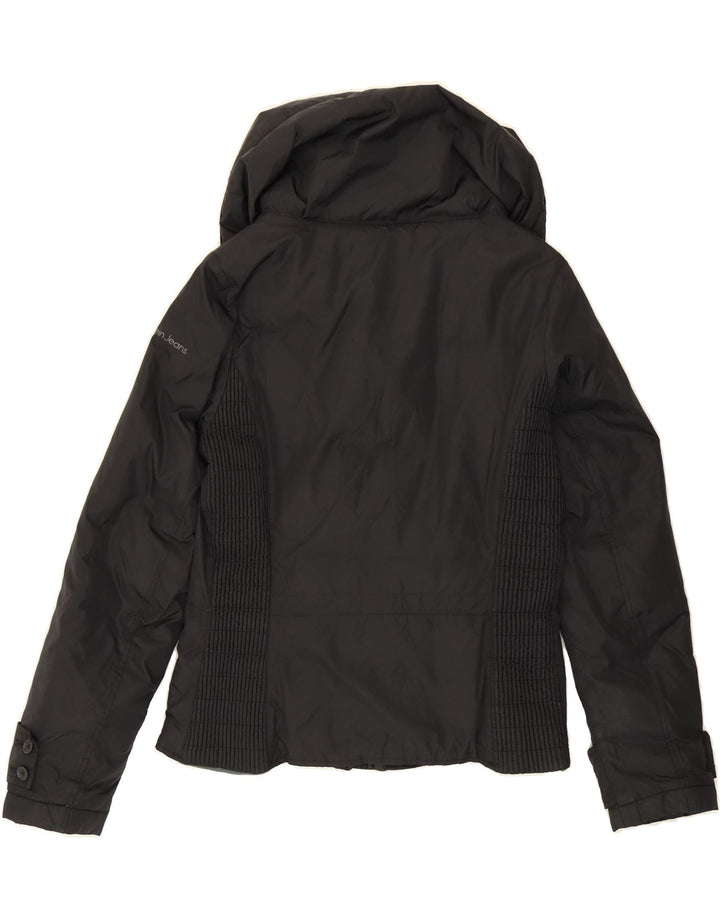 CALVIN KLEIN JEANS Womens Padded Jacket UK 16 Large Black Polyamide Vintage Calvin Klein Jeans and Second-Hand Calvin Klein Jeans from Messina Hembry 