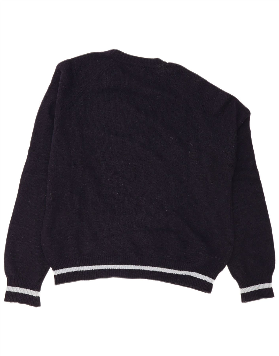Lee Womens grafisk rund hals sweater stor marineblå uld