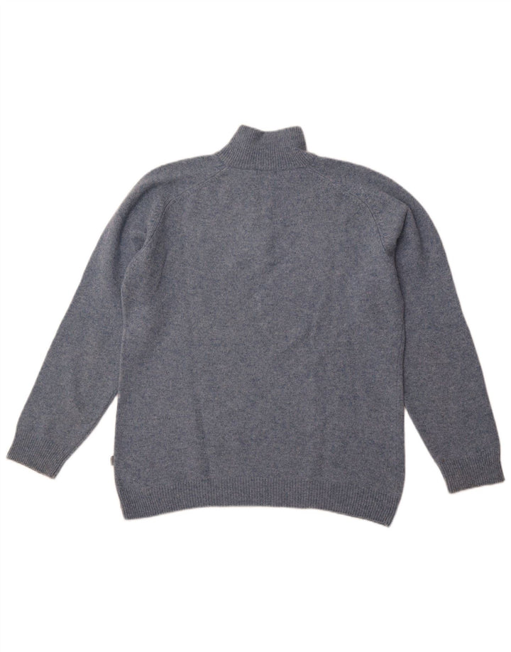 DIADORA Mens Zip Neck Jumper Sweater XL Blue