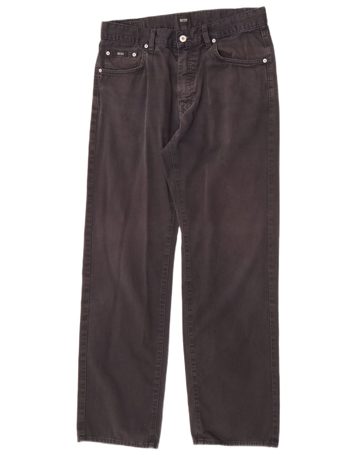 Hugo Boss Mens Straight Jeans W32 L32 Black
