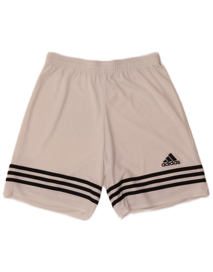 Adidas Mens Climalite Sport Shorts Small  White Polyester