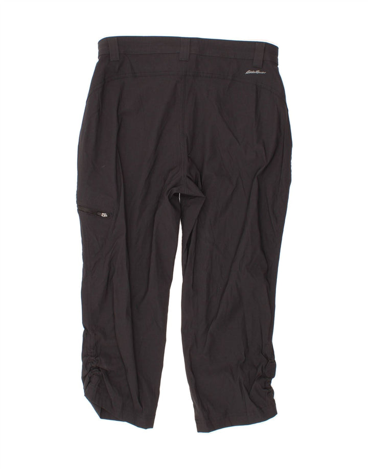 EDDIE BAUER Womens Straight Capri Trousers US 6 Medium W30 L20 Black Vintage Eddie Bauer and Second-Hand Eddie Bauer from Messina Hembry 