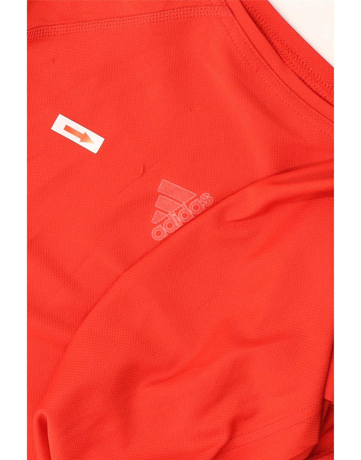 Adidas Mens Vest Top XL Red Colourblock Polyester