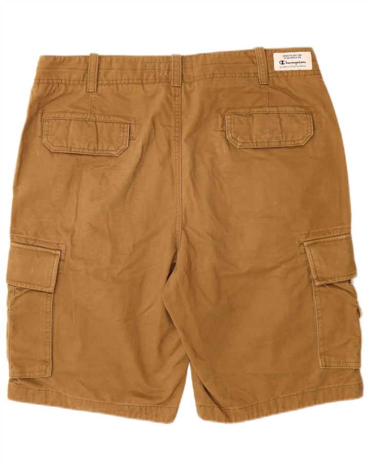 CHAMPION Mens Cargo Shorts Large W36  Beige Cotton