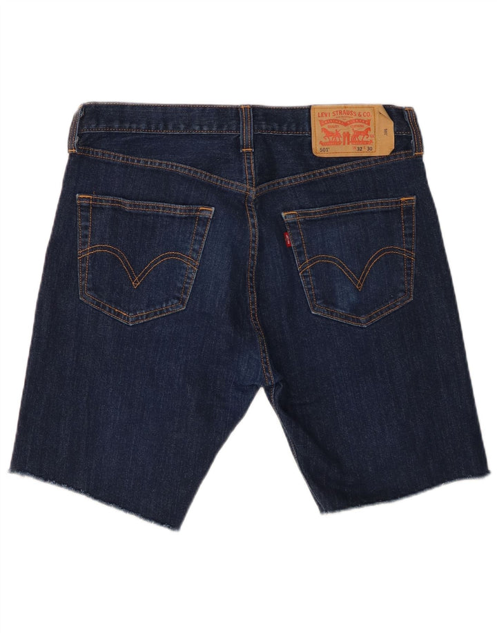 Levi's Mens 501 Denim Shorts W32 Medium Navy Blue Cotton