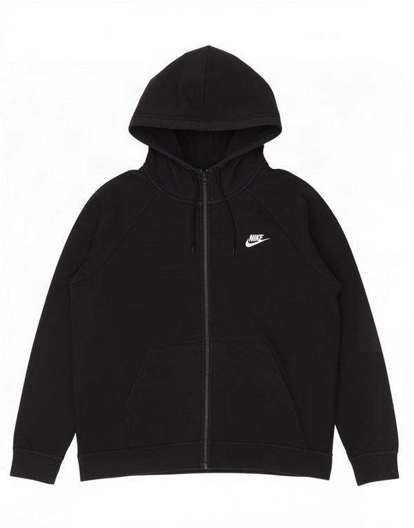 Nike Sudadera con capucha y cremallera para hombre XL Algodón negro
