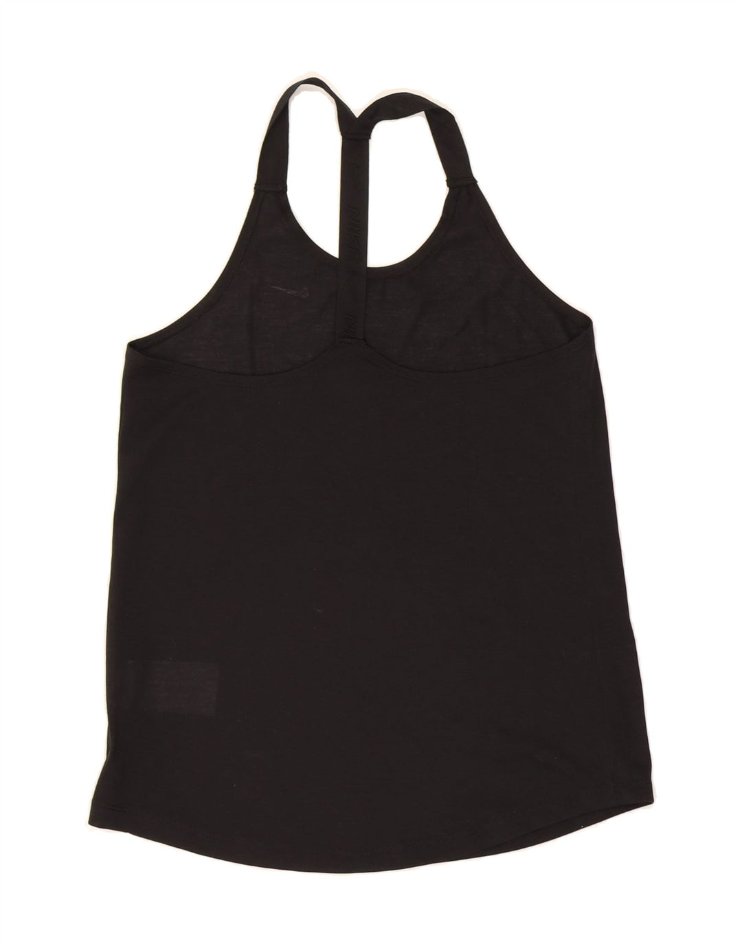 NIKE Womens Vest Top UK 8 Small Black Polyester Vintage Nike and Second-Hand Nike from Messina Hembry 
