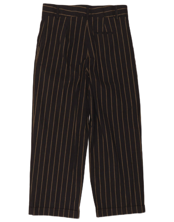 Pantaloni cropped a vita alta da donna Les Copains W32 L23 Gessato nero