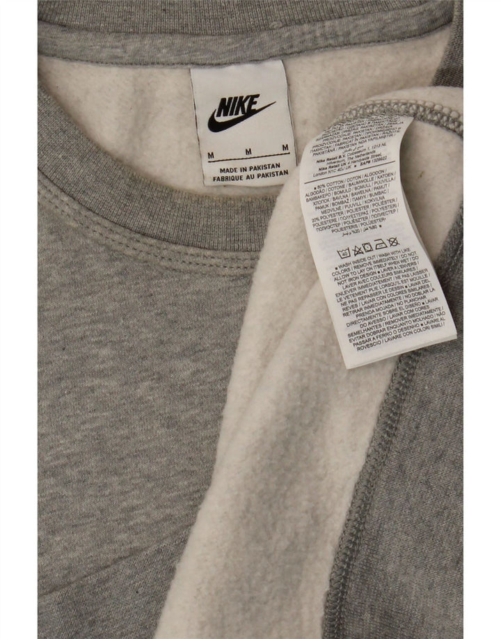 Nike Mens Sweatshirt Jumper Medium Grey Flecked Cotton