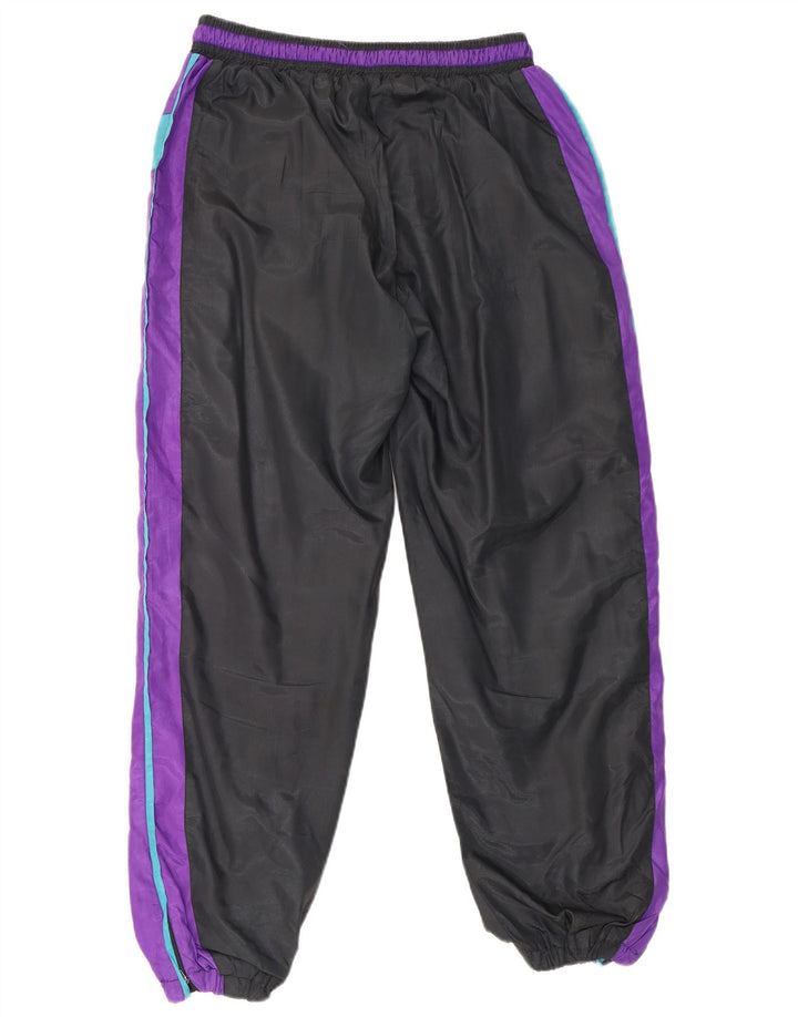 Vintage træningsdragt til mænd Joggers Medium Sort Colourblock