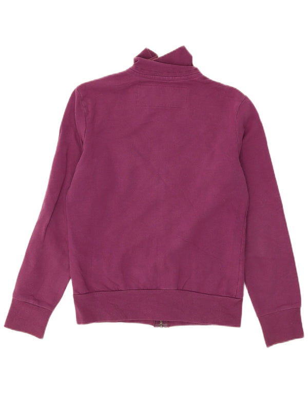 Replay Womens Graphic Tracksuit Top Jacket UK 10 Small Purple Cotton