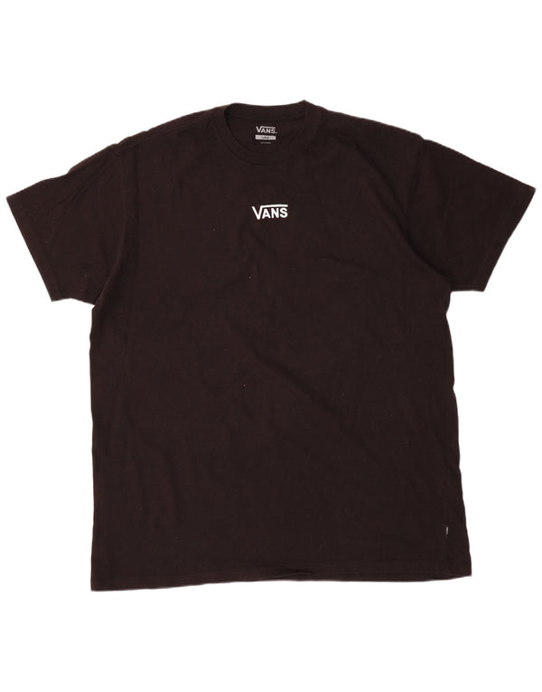 Vans Mens T-Shirt Top Large Black Cotton