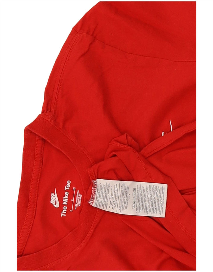 T-shirt da uomo Nike Top Small rossa in cotone
