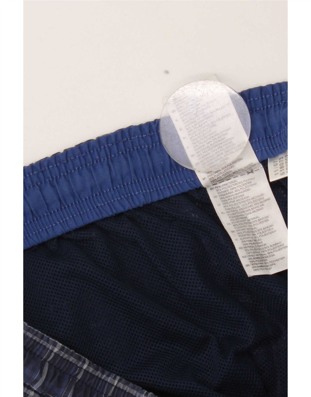 Adidas Short de Bain Homme Grand Bleu Marine à Carreaux Polyester
