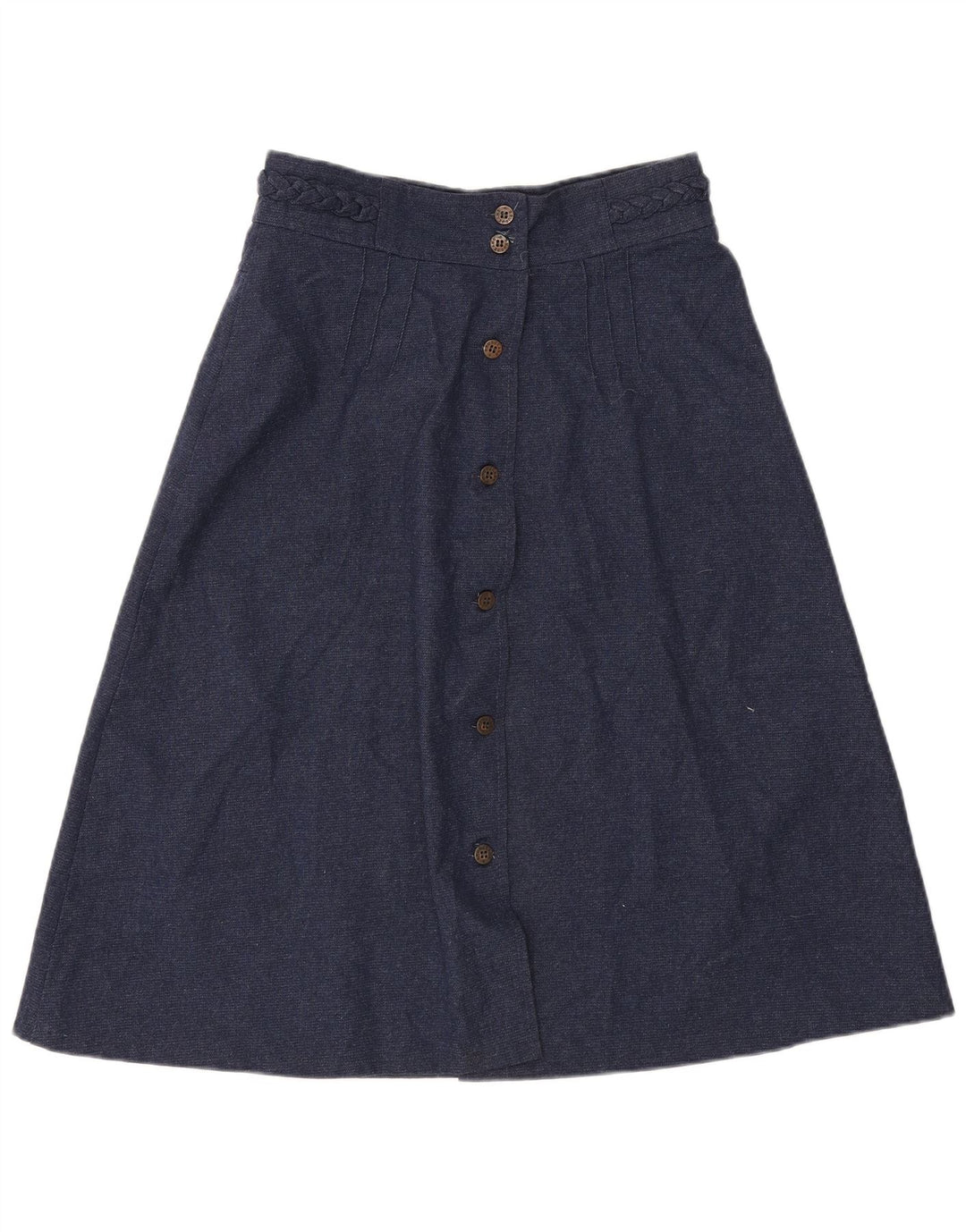 Brugi Womens A-Line Skirt W30 Medium Navy Blue Polyester