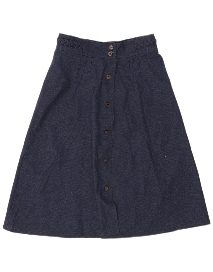 Brugi Womens A-Line Skirt W30 Medium Navy Blue Polyester