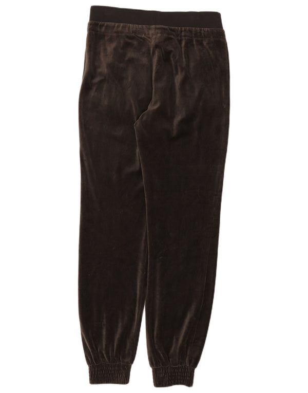 Adidas Womens Tracksuit Trousers Joggers UK 8 Small Brown Cotton