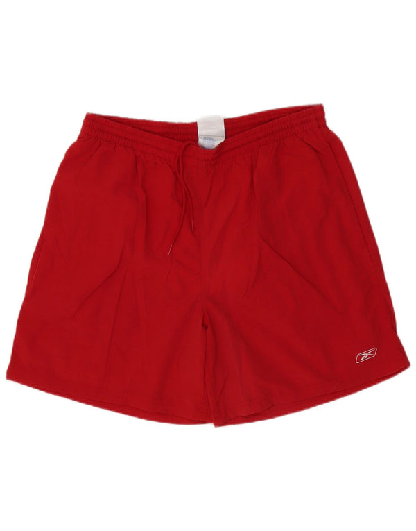 Reebok Mens Sport Shorts Large  Red Polyester