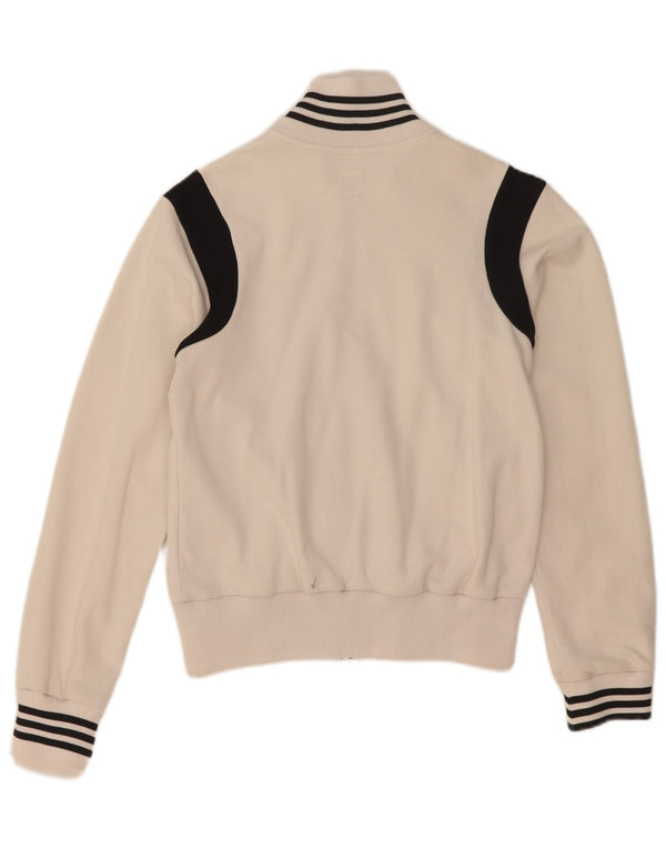 Adidas Veste de survêtement graphique pour femme UK 10 Petit colorblock blanc
