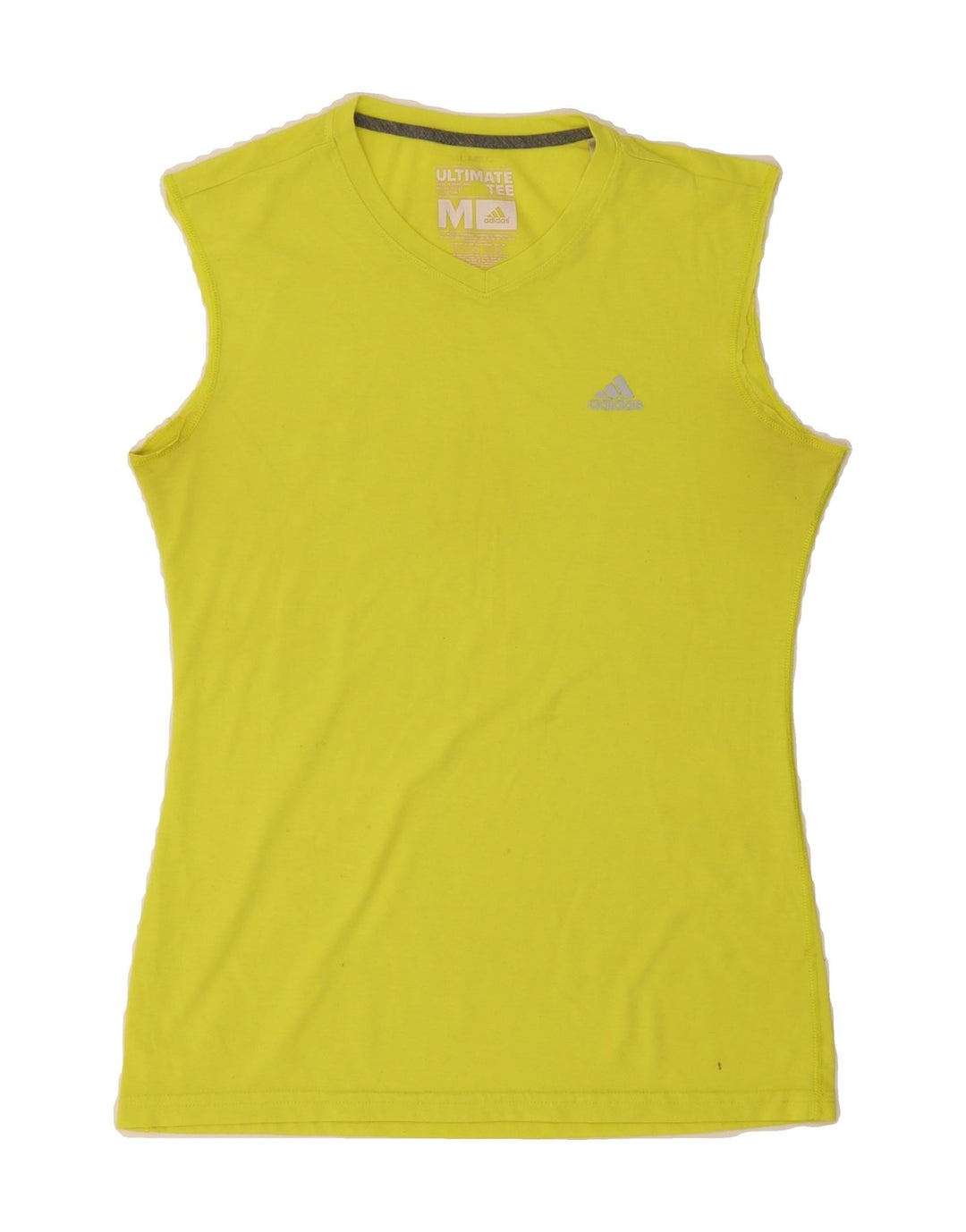 ADIDAS Womens Climalite Vest Top UK 12 Medium Yellow Polyester Vintage Adidas and Second-Hand Adidas from Messina Hembry 