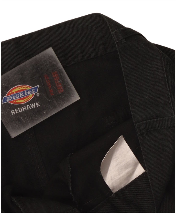 Dickies Mens Redhawk Straight Cargo Trousers W36 L30 Black Polyester
