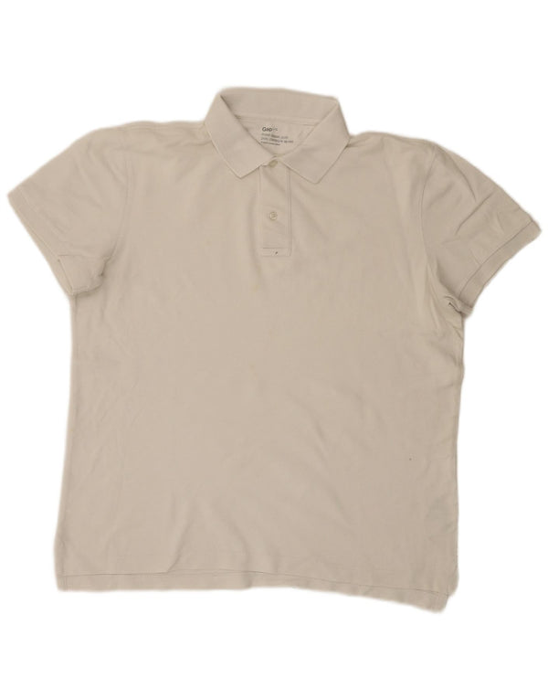 Polo da uomo Gap Large in cotone bianco