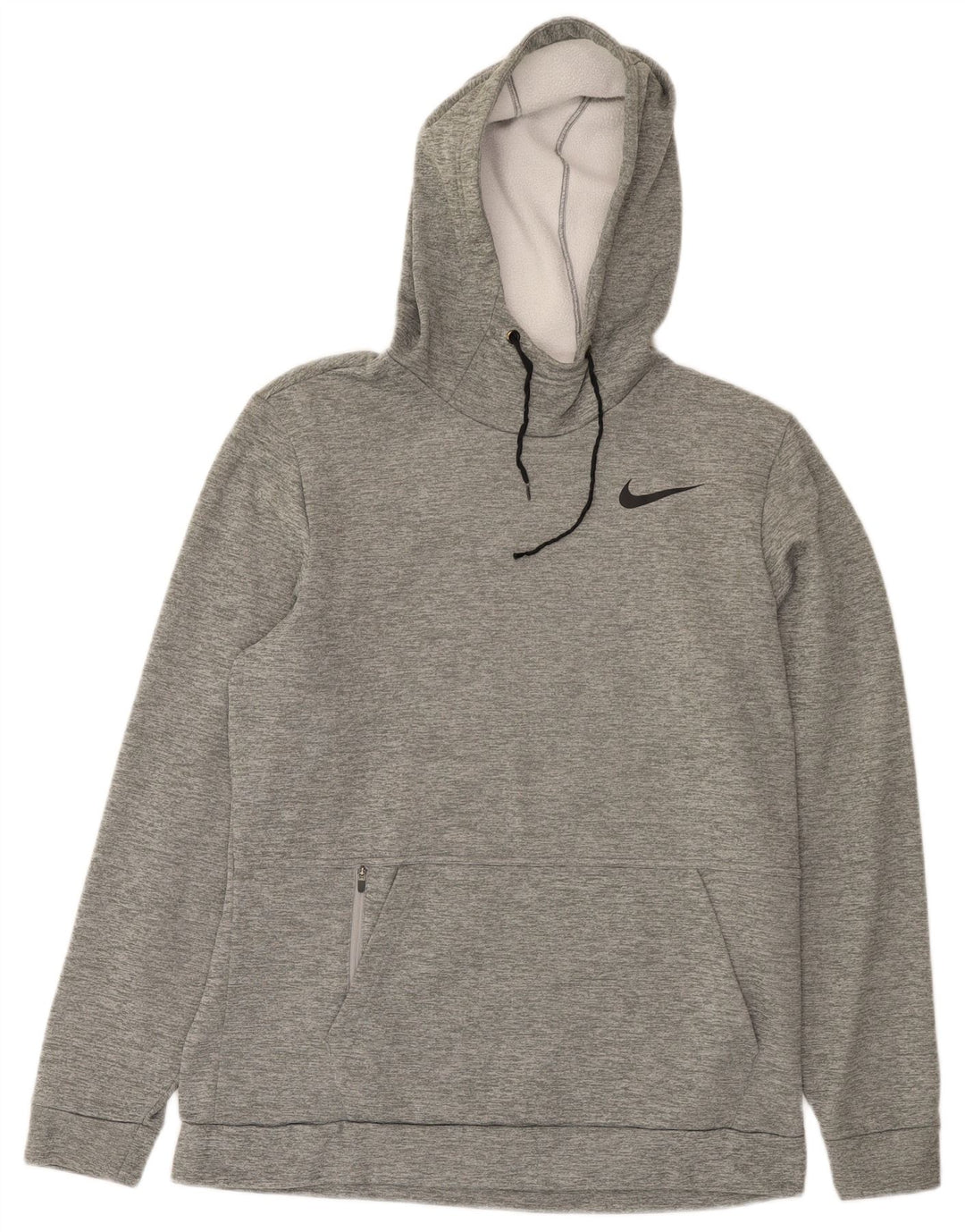 Nike Herre Dri Fit Standard Fit Hættetrøje Jumper Medium Grey Flecked Polyester