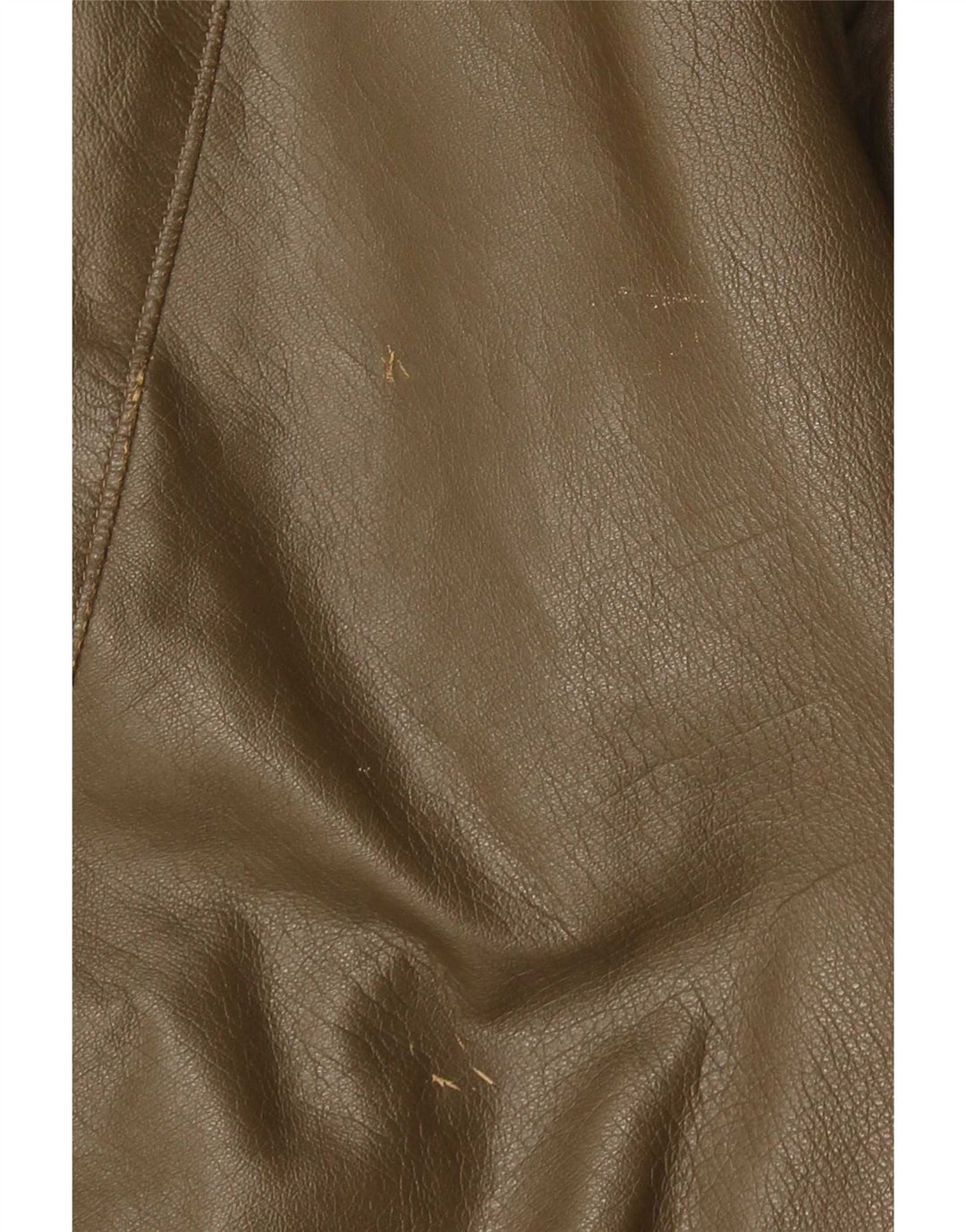 Giacca in pelle vintage da uomo UK 38 in pelle kaki media