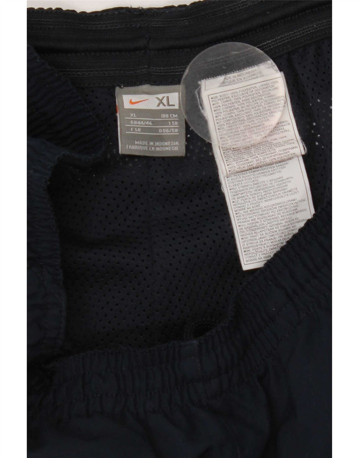 Nike Mens Tracksuit Trousers XL  Navy Blue Colourblock Polyester