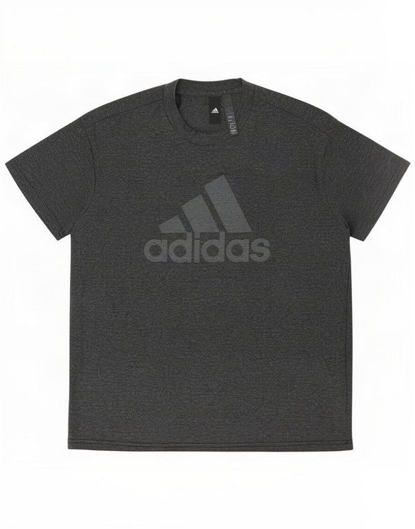 Adidas Damen Grafik T-Shirt Top UK 16/18 Large Grau Polyester