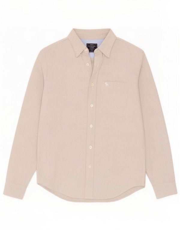 Abercrombie & Fitch Herreskjorte Medium Grey Cotton
