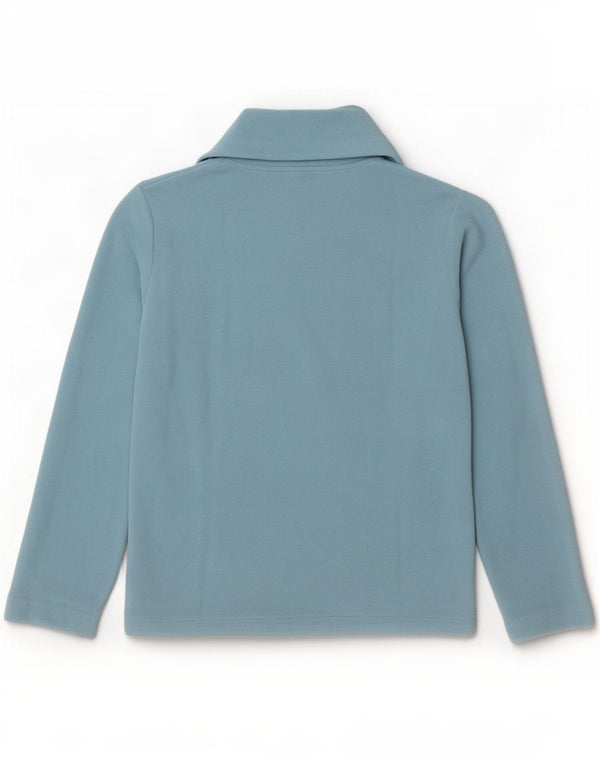 Invicta Damen-Fleecepullover mit Reißverschluss am Hals, UK 12, Mittelblau, Polyester