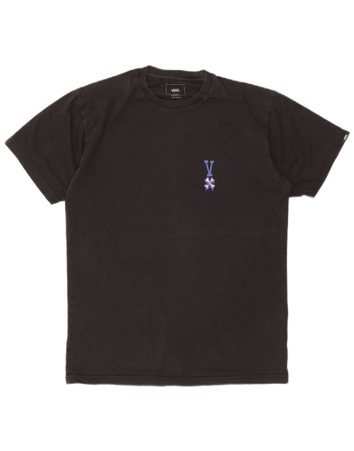 Vans Mens Classic Fit Graphic T-Shirt Top Medium Black Cotton