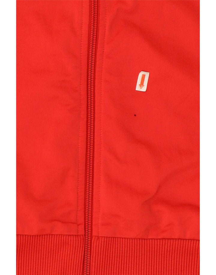 Puma Veste de survêtement pour homme Large Rouge Colorblock Polyester