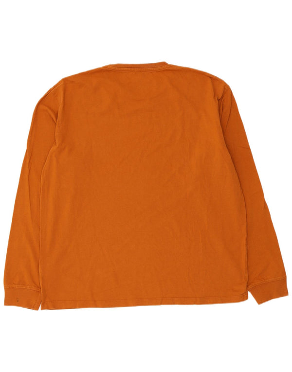 Wrangler Mens Top Long Sleeve Medium Brown Cotton