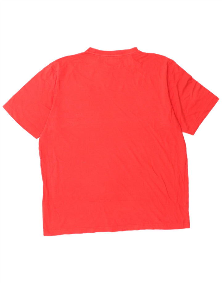 KAPPA Mens T-Shirt Top XL Red Cotton